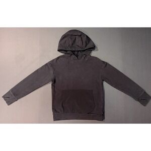 All In Motion Premium Performance Hoodie Black Unisex Nylon Accents Thumb Holes